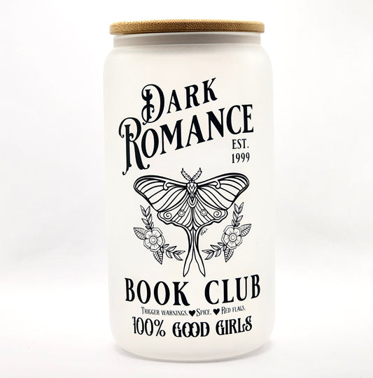 Dark Romance Book Club Glass Tumbler