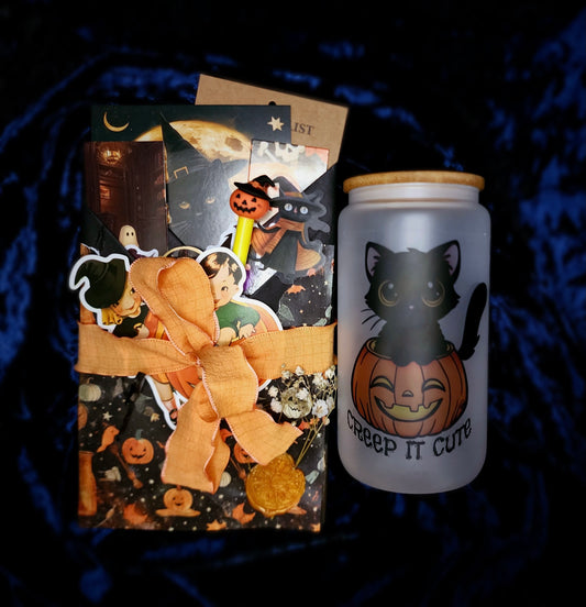 Halloween Blind Date With A Book + Glass Tumbler Designs