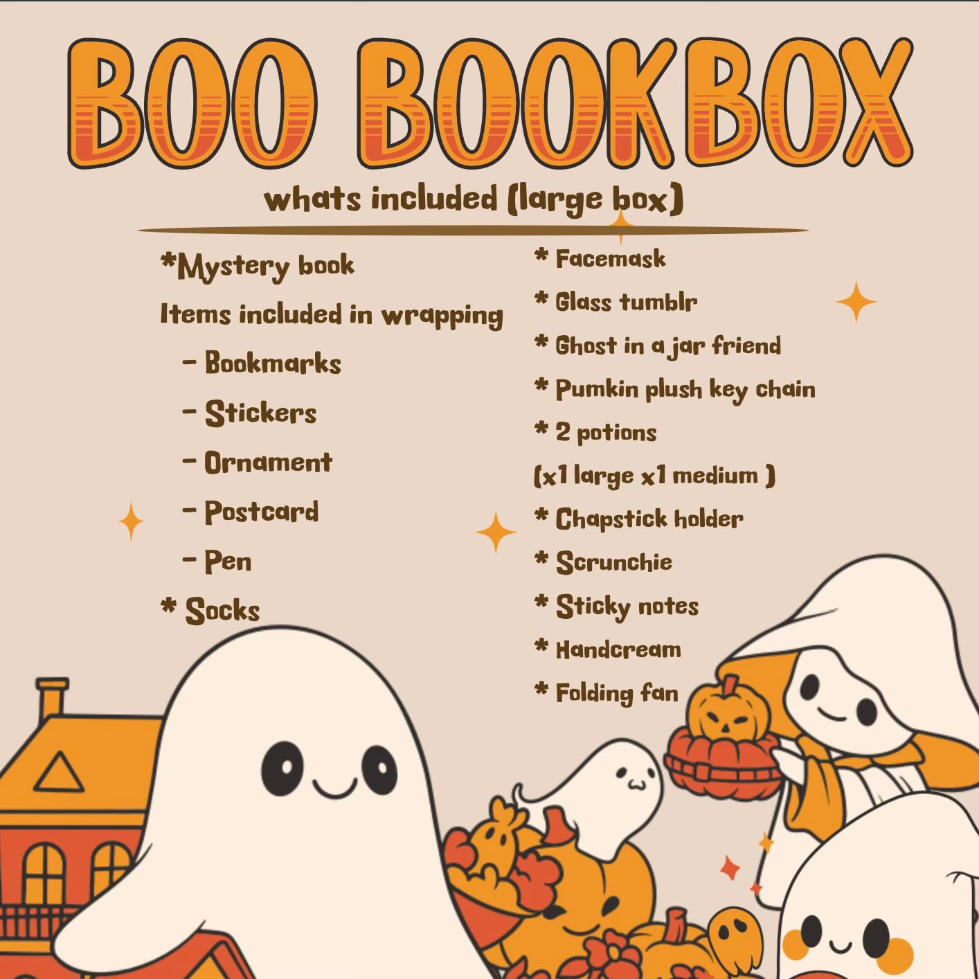 Large Halloween Blind Date With A Boo Book Box